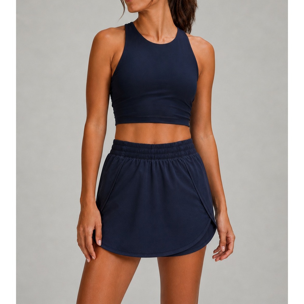 Lululemon Hotty Hot High Rise Skirt Long Black Size 6 Athletic Running Skort